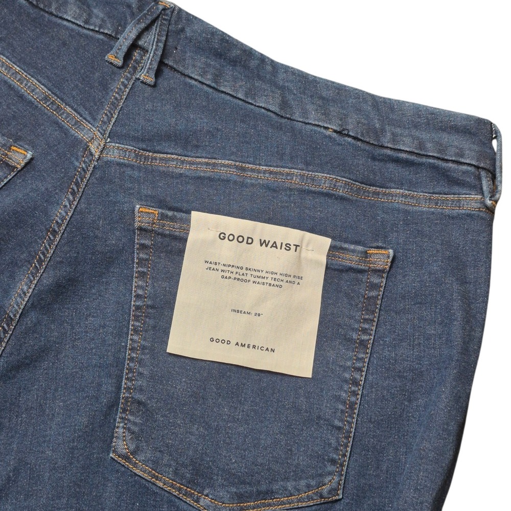 Good American Women's 28-32E High Rise Always Fits Good Waist Skinny Jeans NWT